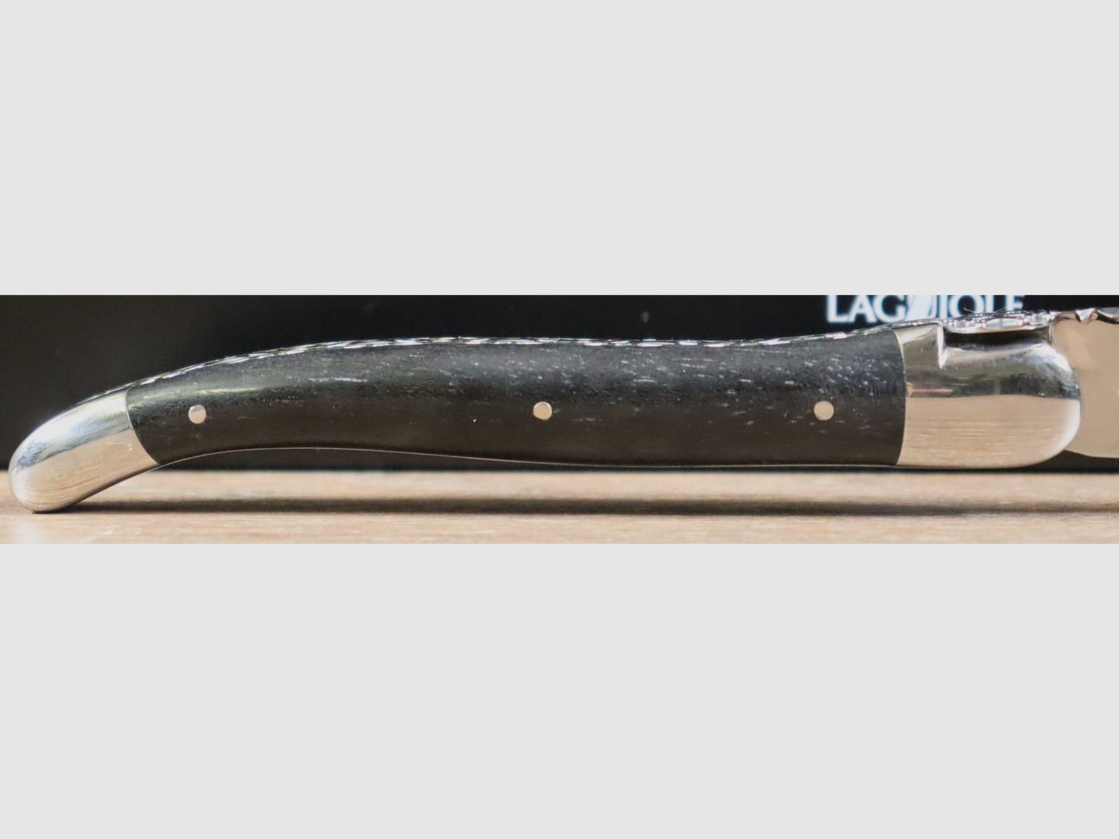 Messer „protestant“ mit dem Hugenottenkreuz, Exklusivität ANL. Ebenholz – doppelt flach – 12cm, Bild 4 von 8