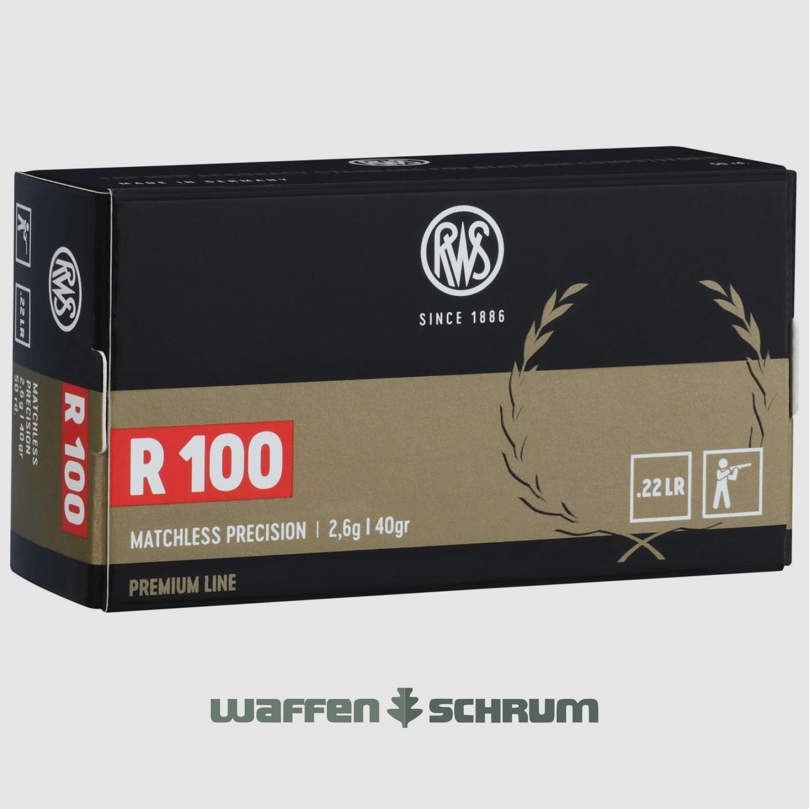 RWS R100 2,6g - 40gr. .22lr