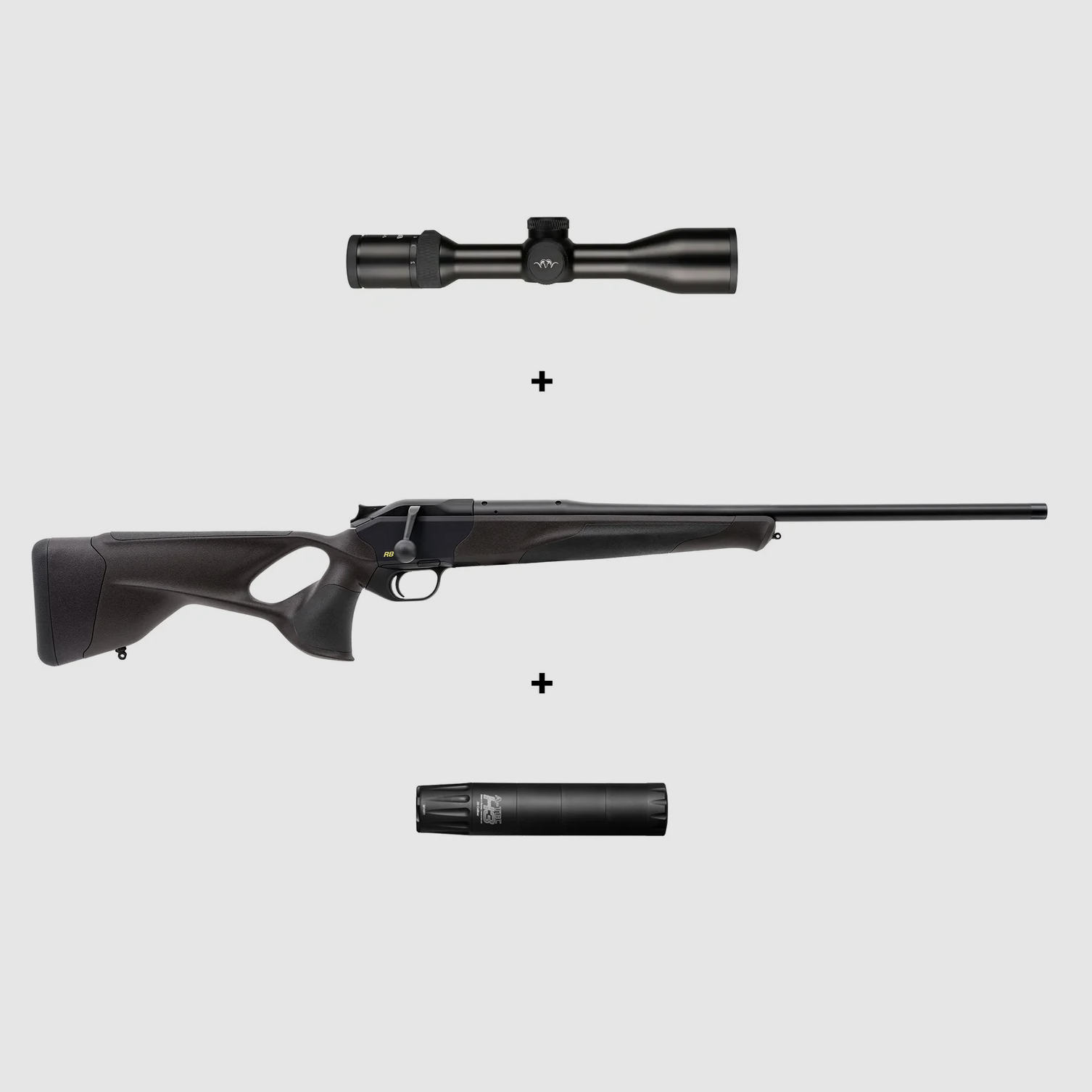 Compleet pakket: Blaser R8 Ultimate + Blaser B2 2-12x50 ICS + A-TEC H3, afbeelding 1 van 2