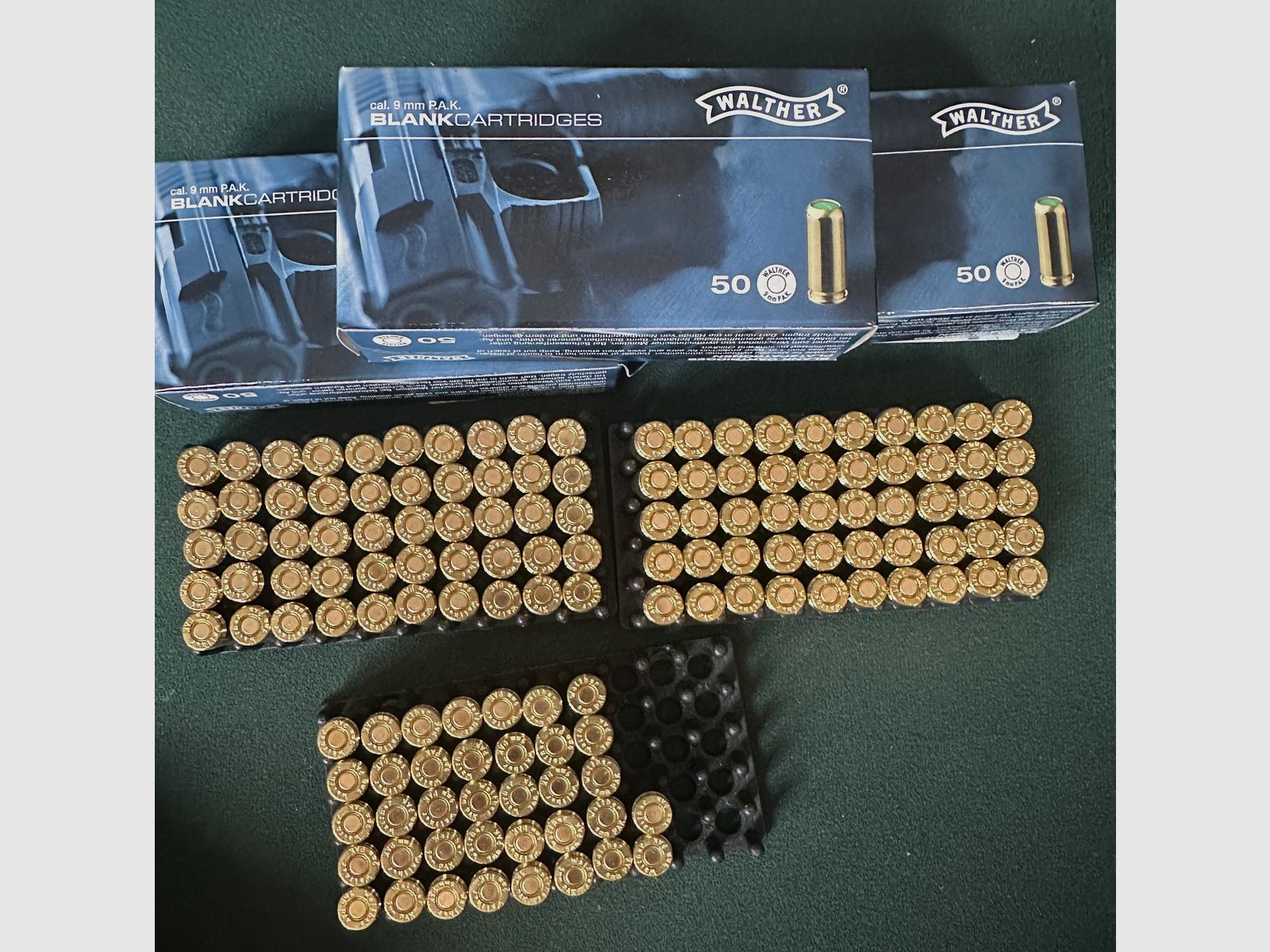 Walther blank cartridges 9mm P.A.K. 137ST