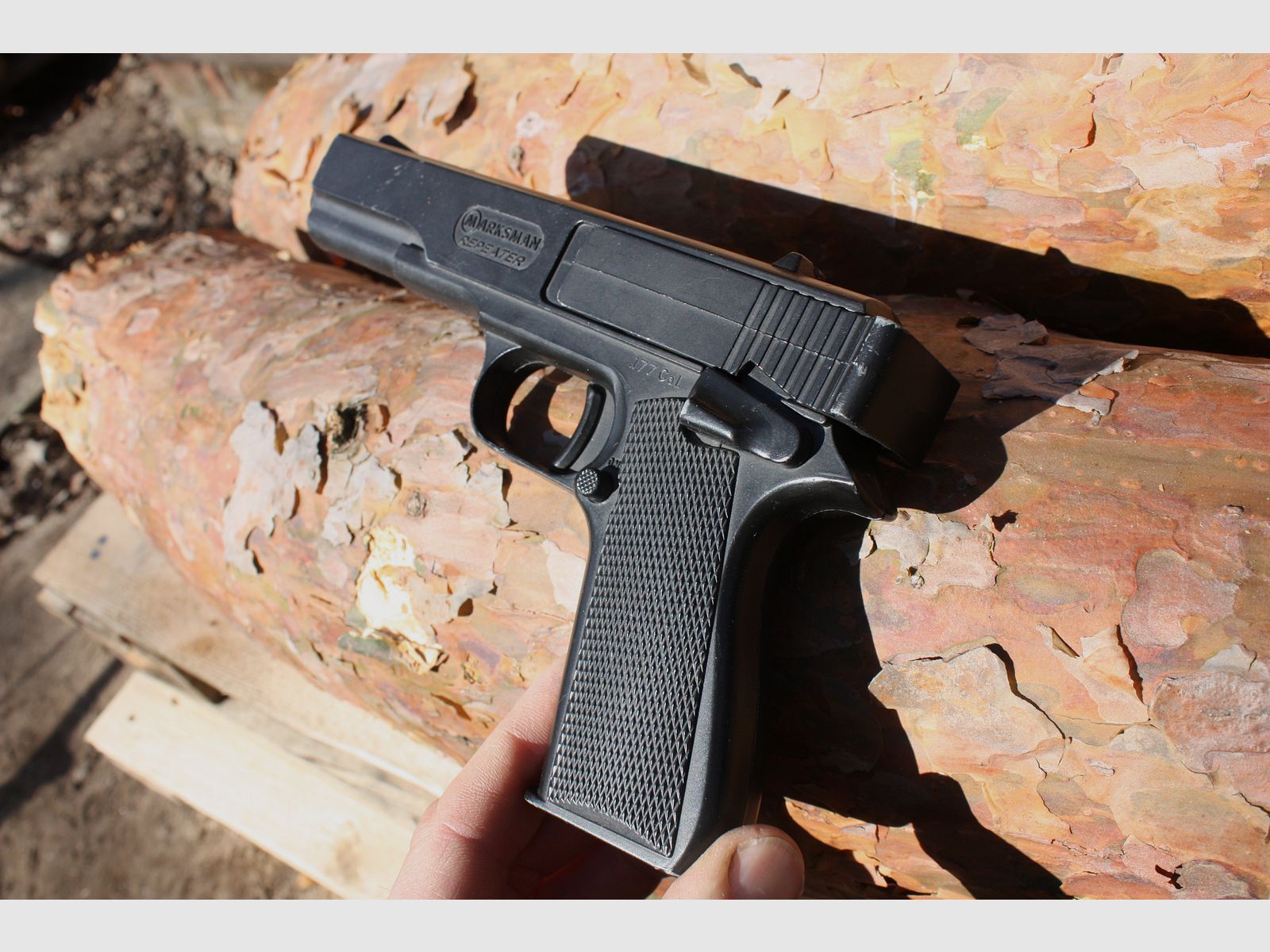 Vintage Marksman Repeater .177 (4,5 mm) Luftpistole – Los Angeles USA – Bastler -  ältere US-Produktion (1960er–1970er)