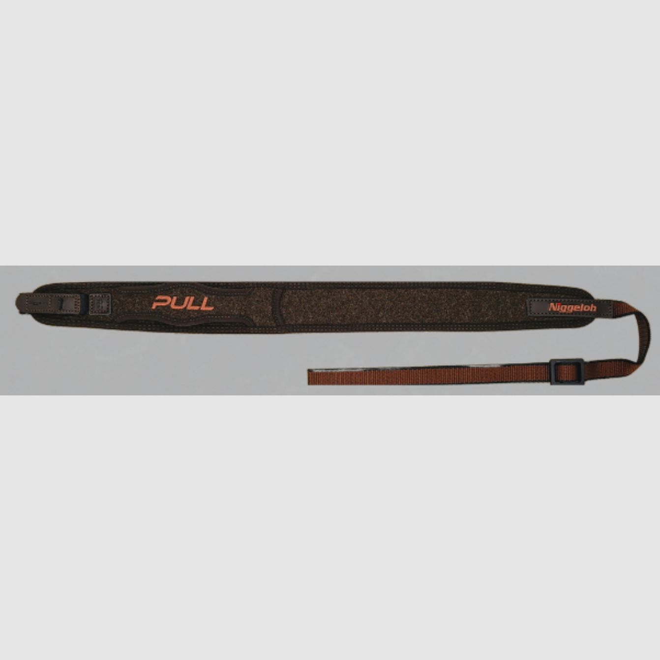 Niggeloh Gewehrgurt Classic Loden PULL mit Schnellverschluss / braun