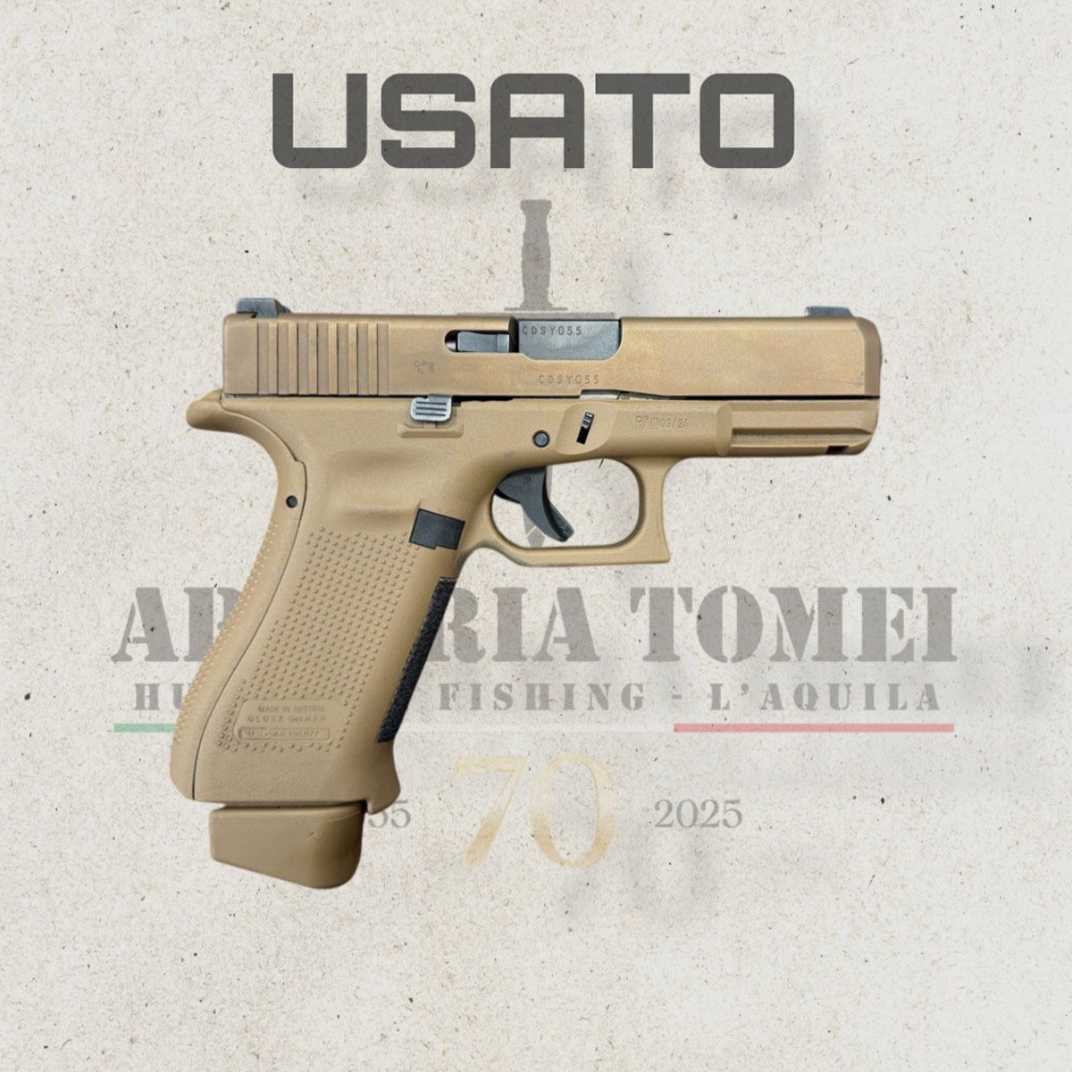GEBRAUCHT – PISTOLE – GLOCK MOD. 19X FDE Kal. 9×19, Bild 2 von 4