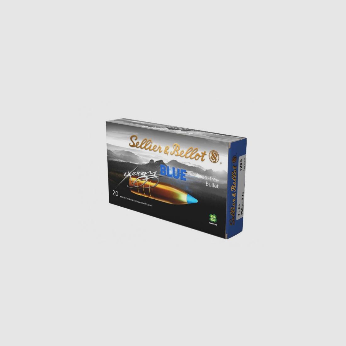SELLIER & BELLOT EXERGY BLUE / TXRG - 7x64 - 150GRS. / 9,7G. - 20 PATRONEN