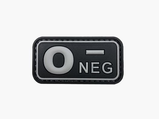 Morale Patch BLOOD TYPE 0- NEG