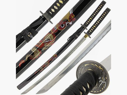 Spada samurai Katana Dragon con Saya