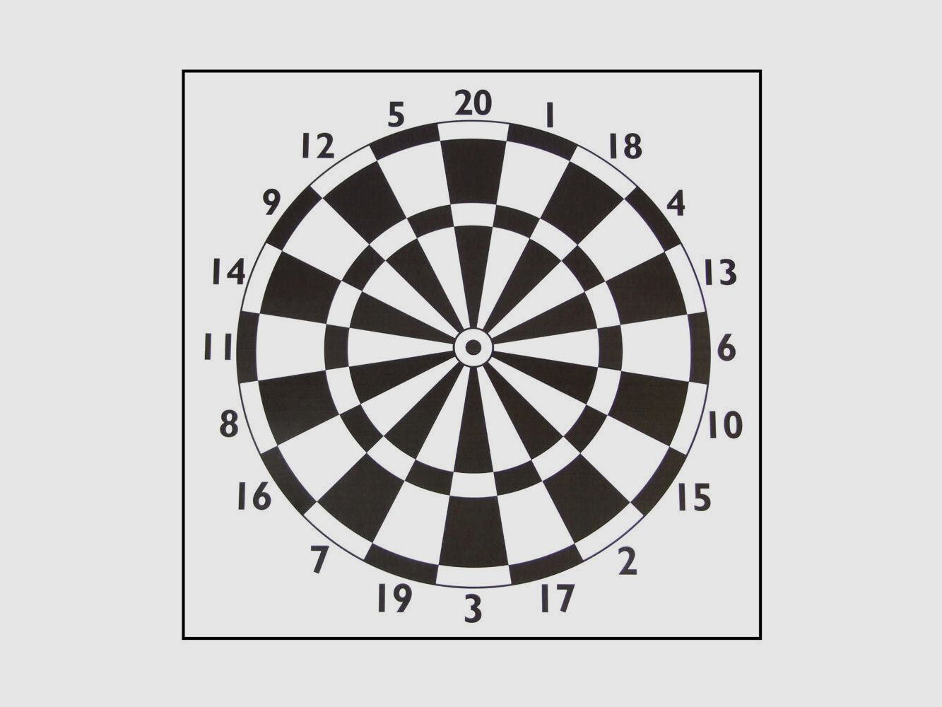 Man Kung Zielscheibenauflage Darts 60 cm / Papier