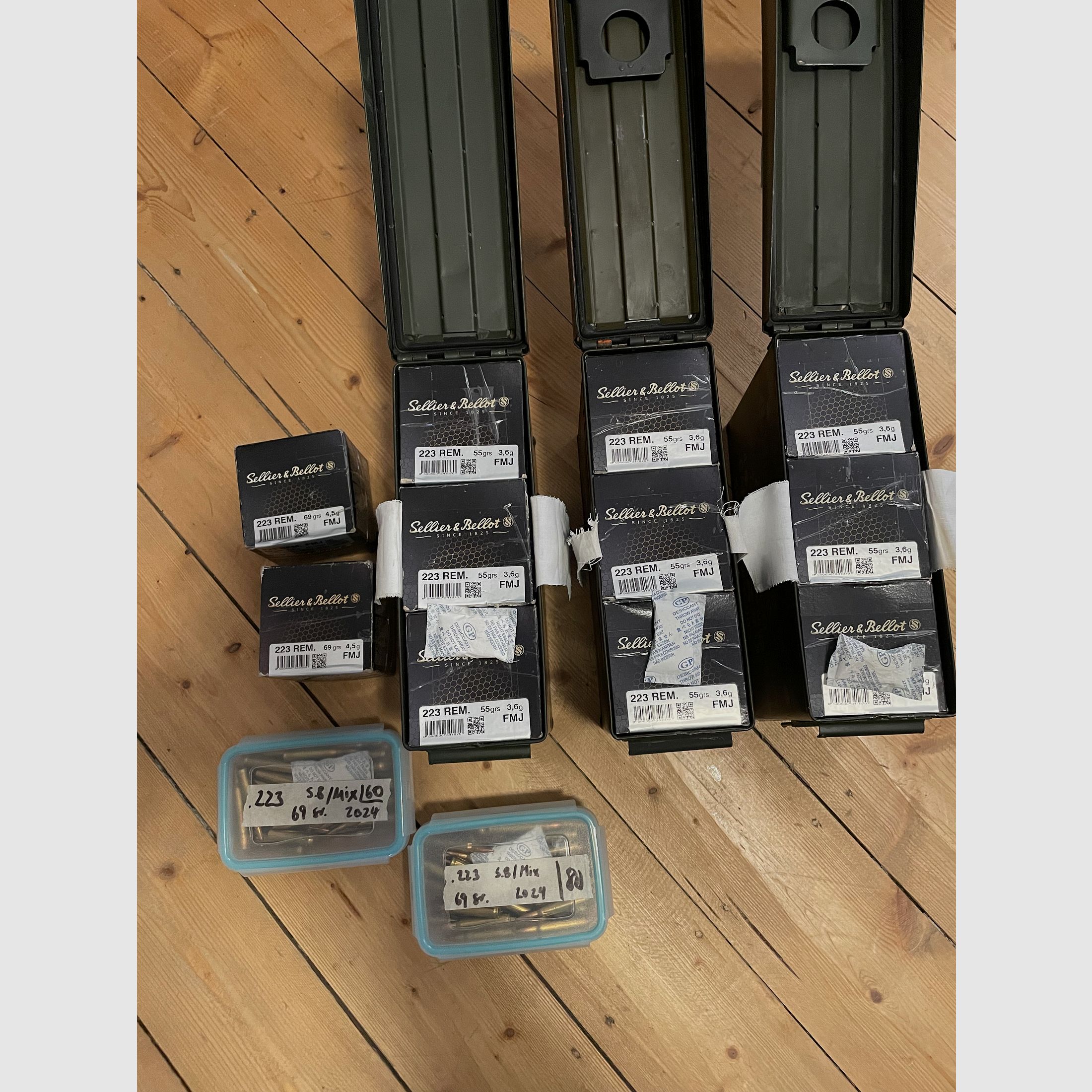 .223 ammunition total 2240 rounds incl. 3 ammo boxes