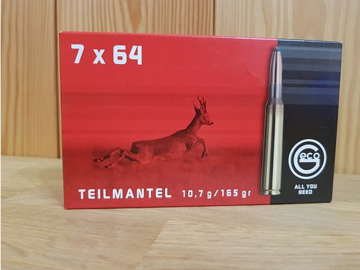 GECO MUNITION KAL. 7X64 TM 165 GR