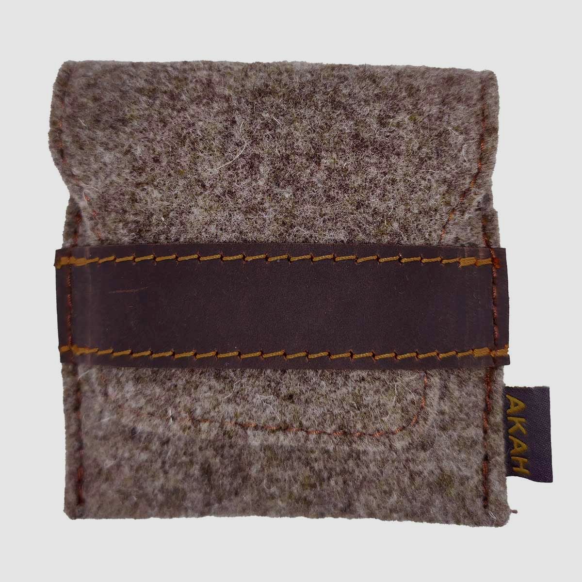 AKAH 5 Kugelpatronen Patronenetui Wollfilz Beige