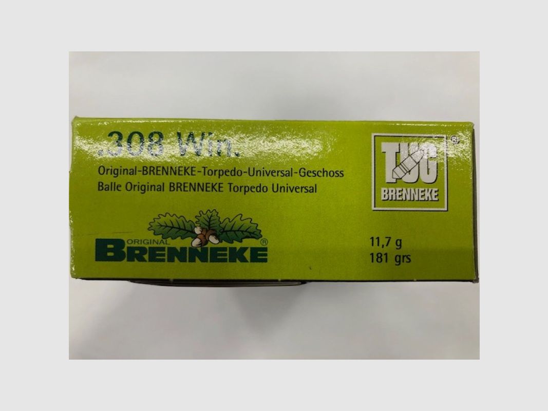 BRENNEKE PATRONEN .308 Win 181 gr TUG, Bild 2 von 2