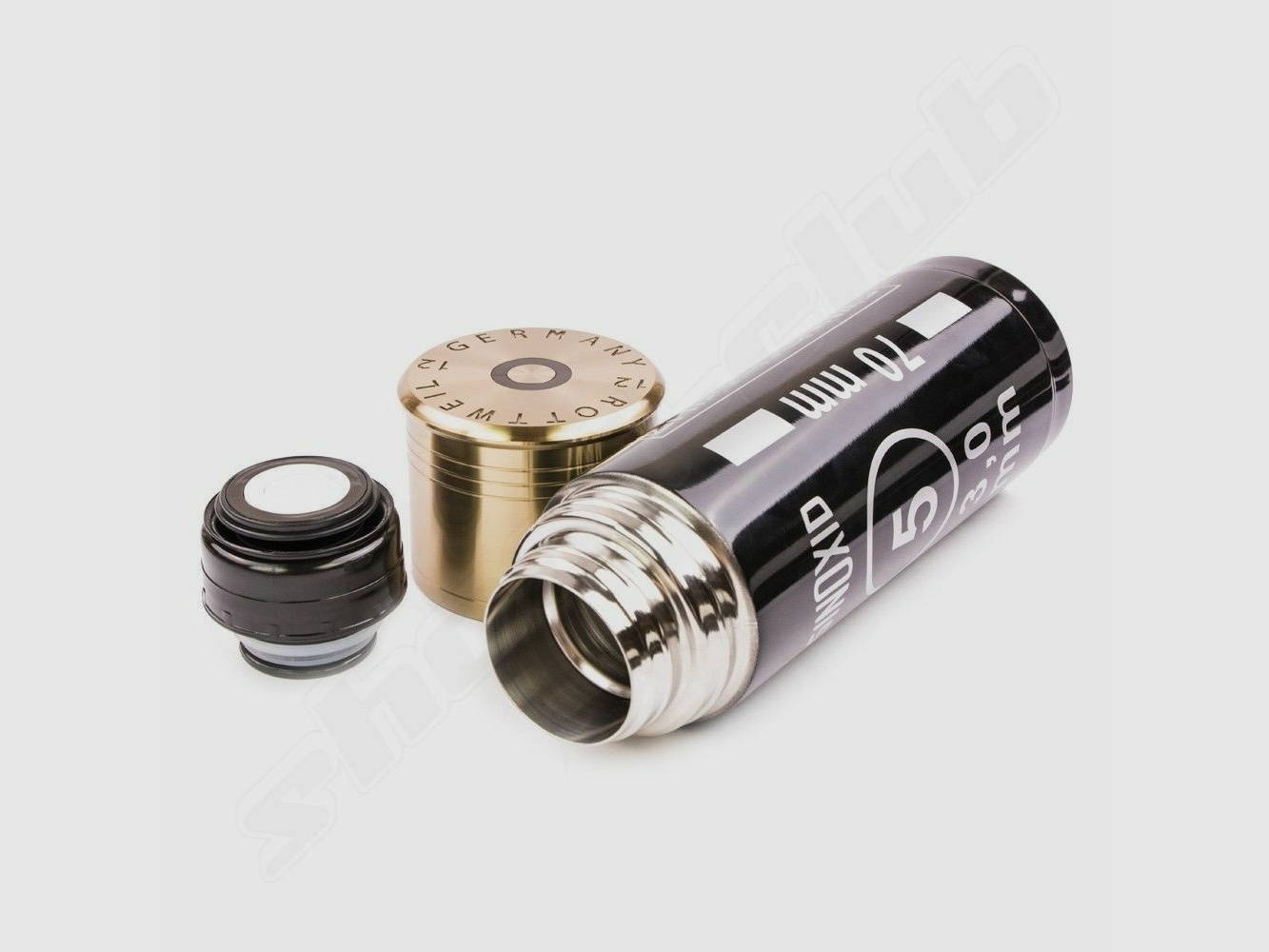 Rottweil thermos flask in shotgun cartridges