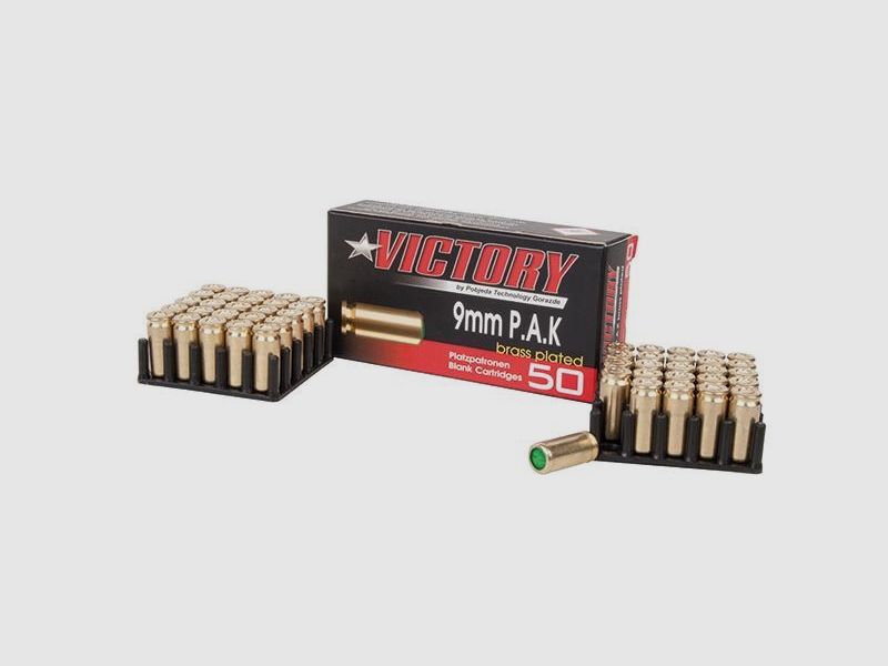 ESC 9mm P.A.K. galvanized 50 shots (Premium) blank cartridges