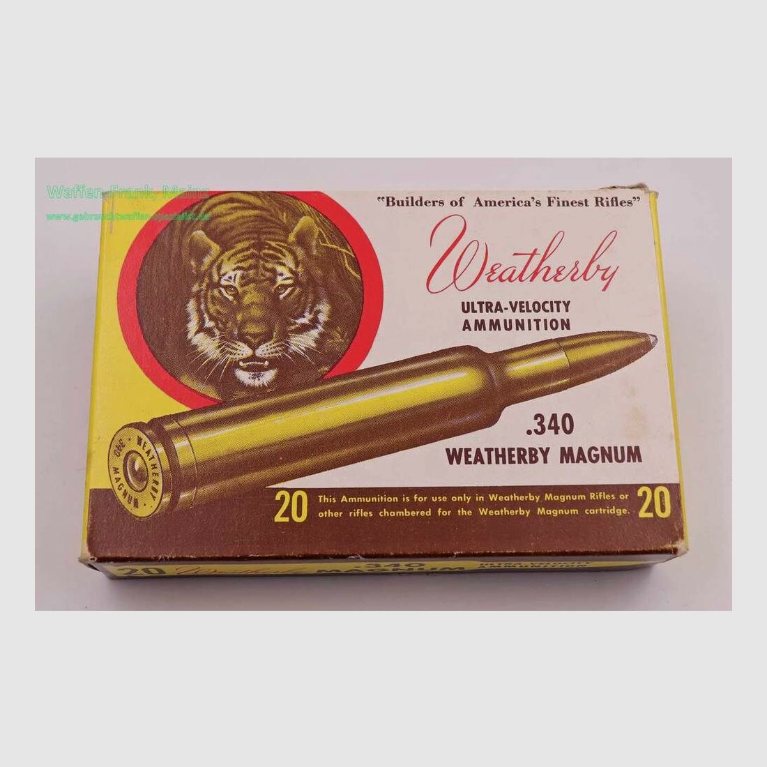 Weatherby - USA Büchsenpatronen .340WBY.Mag