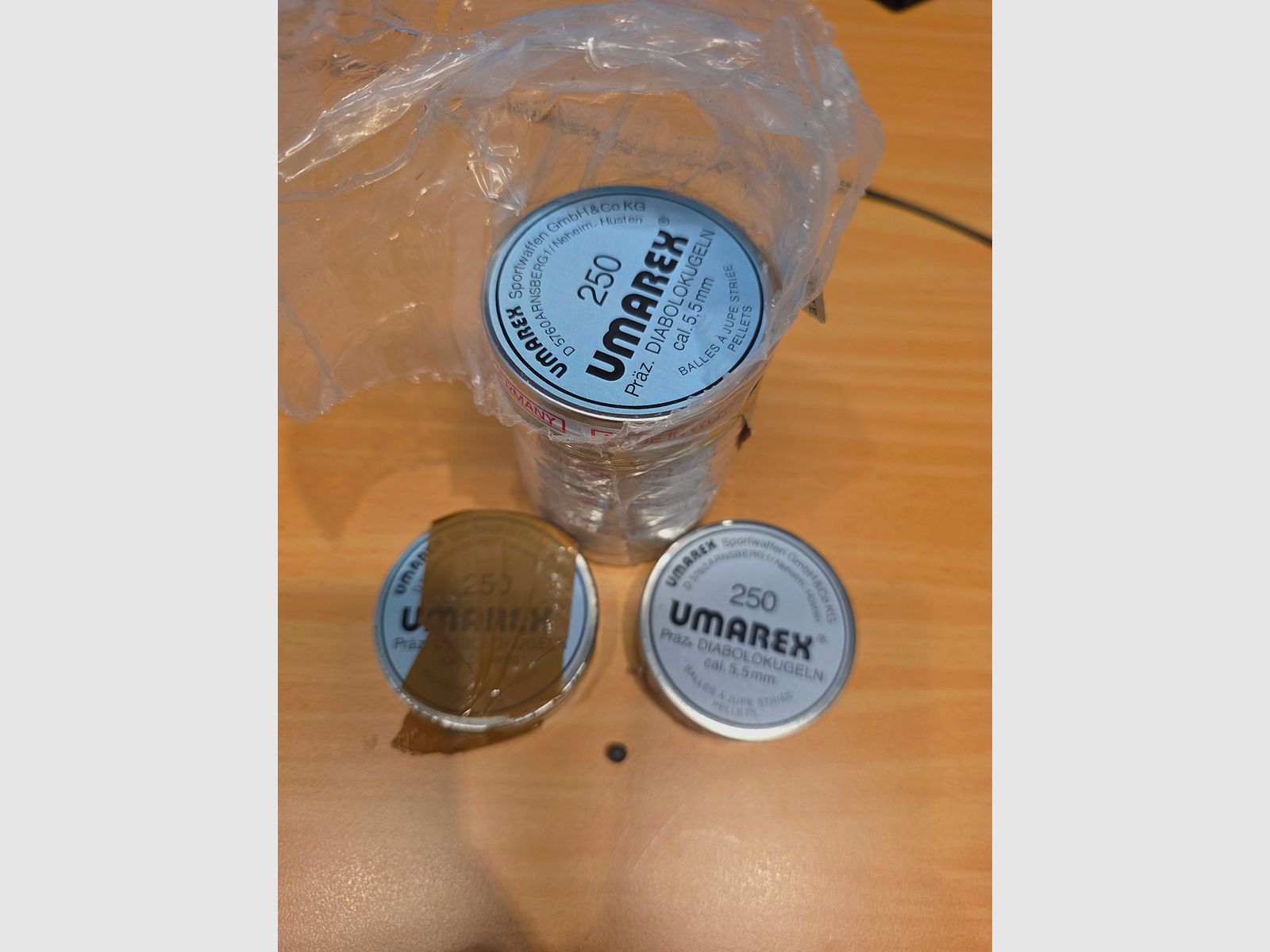 5.5 mm Rundkopf Diabolos UMAREX 7 x Dosen a 250  Stück