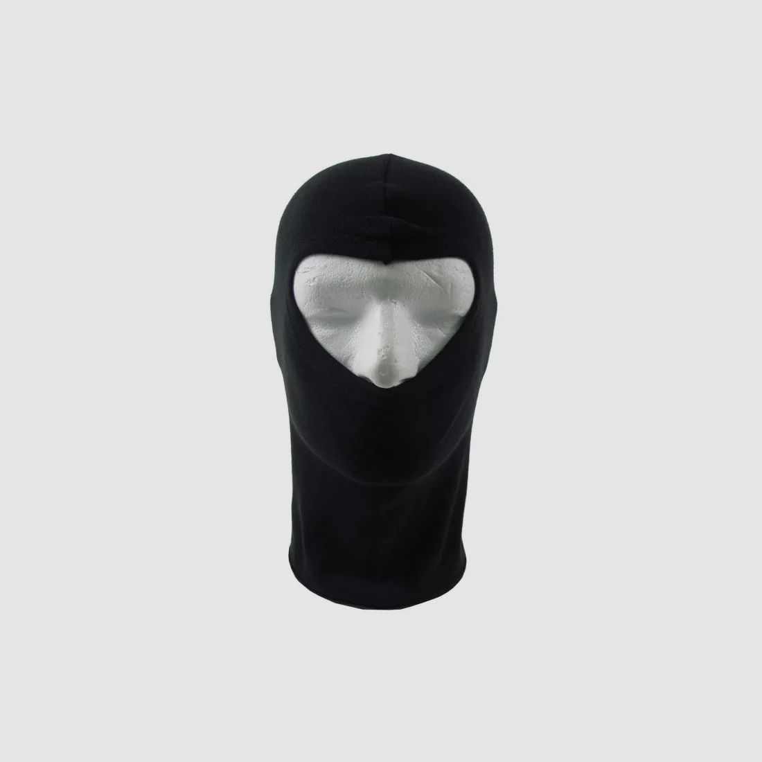 Sturmmaske / Balaclava - 1 Loch - dünn - Baumwolle - Schwarz
