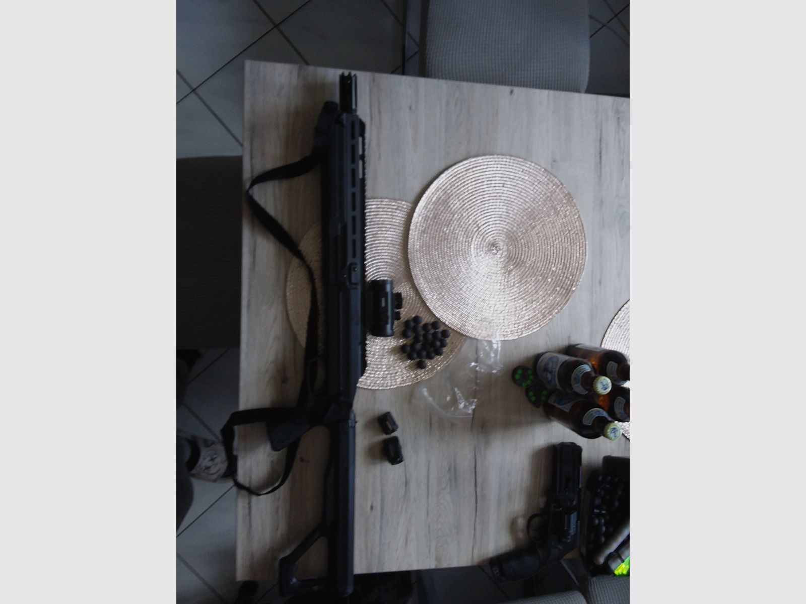 Umarex HDX 68 plus Red Dot Kaliber 68 mm 50 Rubberboals 10 CO2 Kapseln 