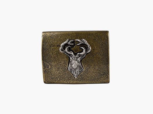 Boucle de ceinture tête de cerf