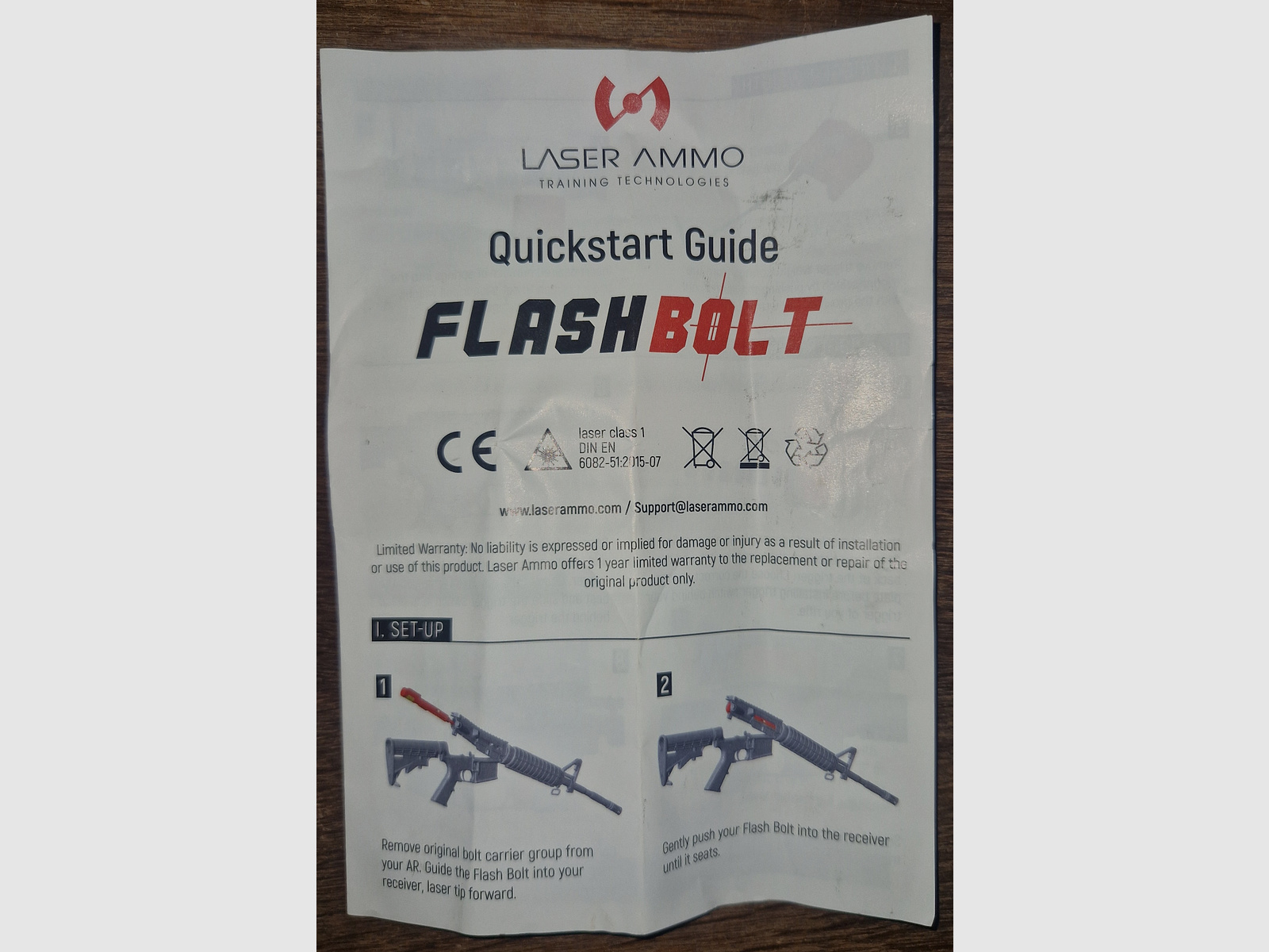 Zestaw treningowy Laser Ammo AR15 (WLB15-Wespe+ 3x cele i-MTTS)