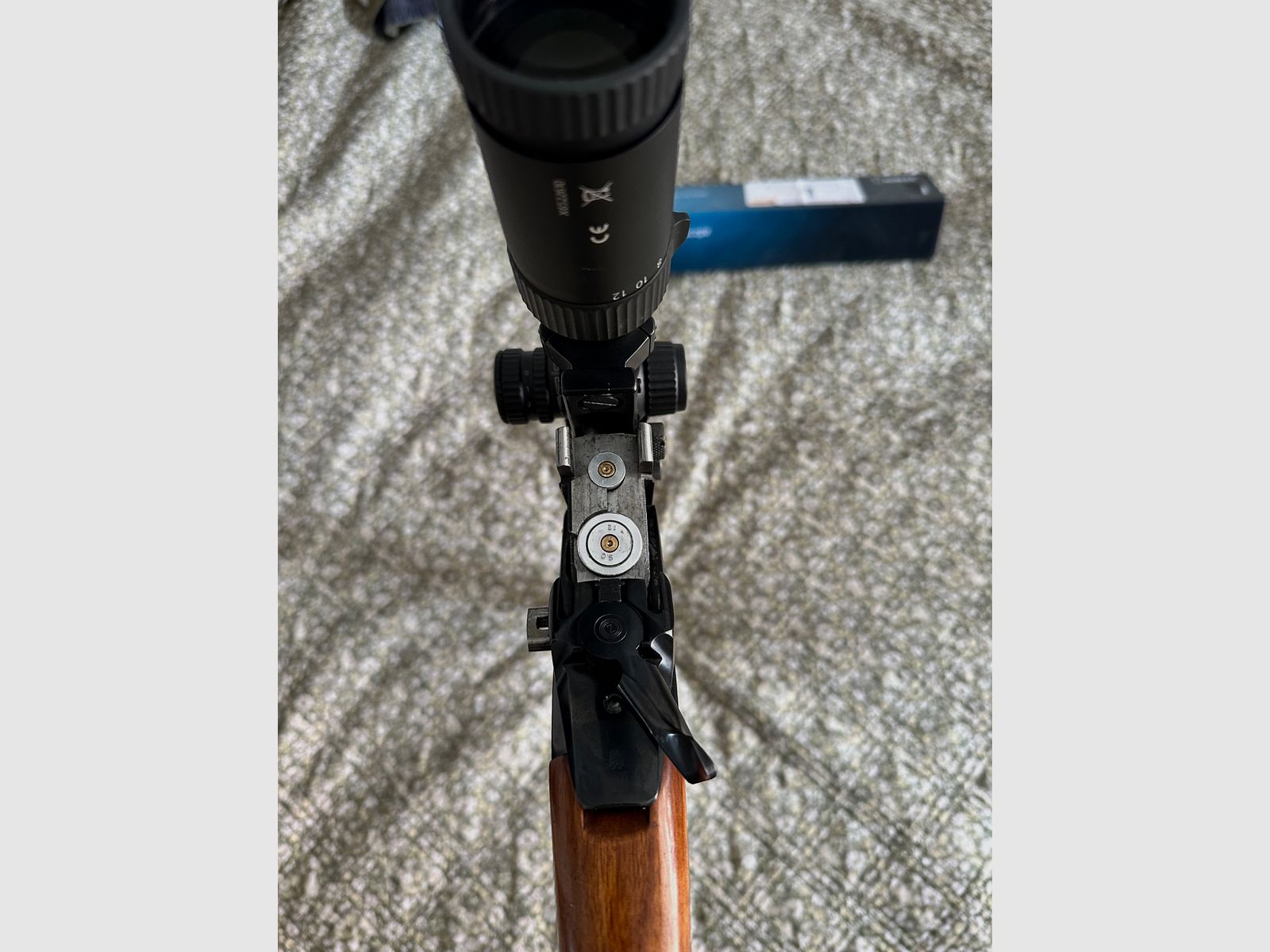 Zum Verkauf steht eine Brünner ZH Bockbüchsflinte im Kaliber 7x65R und 12/70 mit hochwertigem NOBLEX NZ6 Inception 2–12x50 Zielfernrohr., Bild 4 von 6
