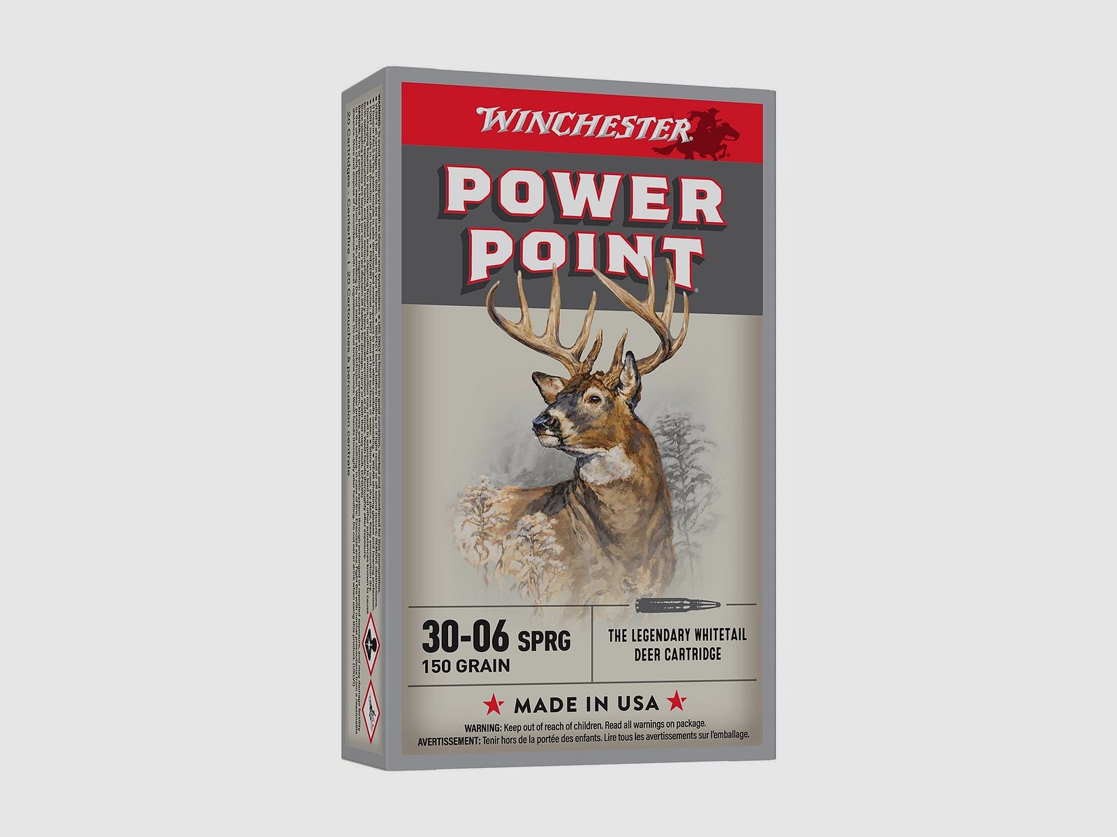 Winchester Power Point Patronen - Kal 30.06 Sprg, afbeelding 1 van 5