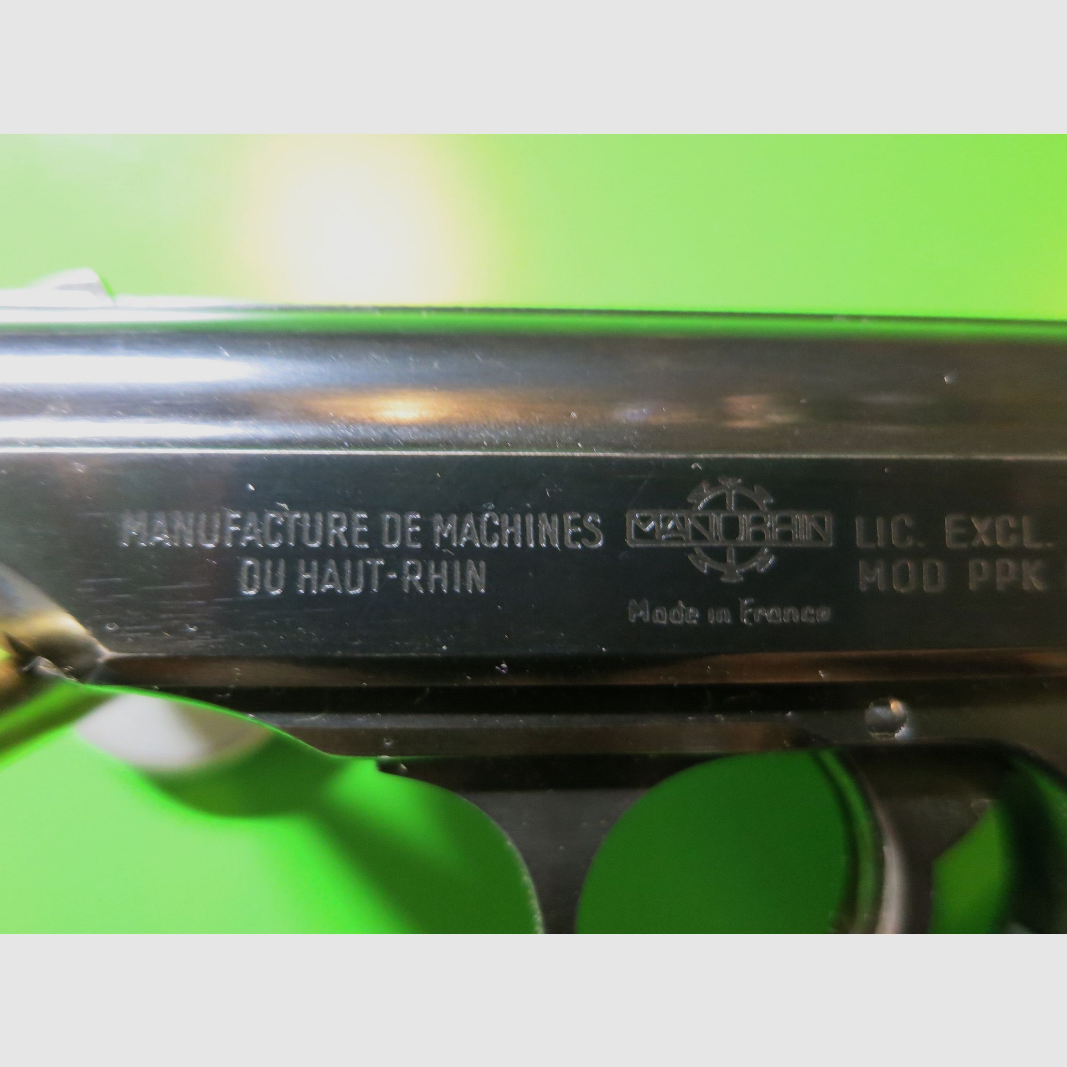 Halbautomatische Pistole MANURHIN, Walther PPK, Kal. 7,65 mm Browning       #40-, Bild 9 von 12