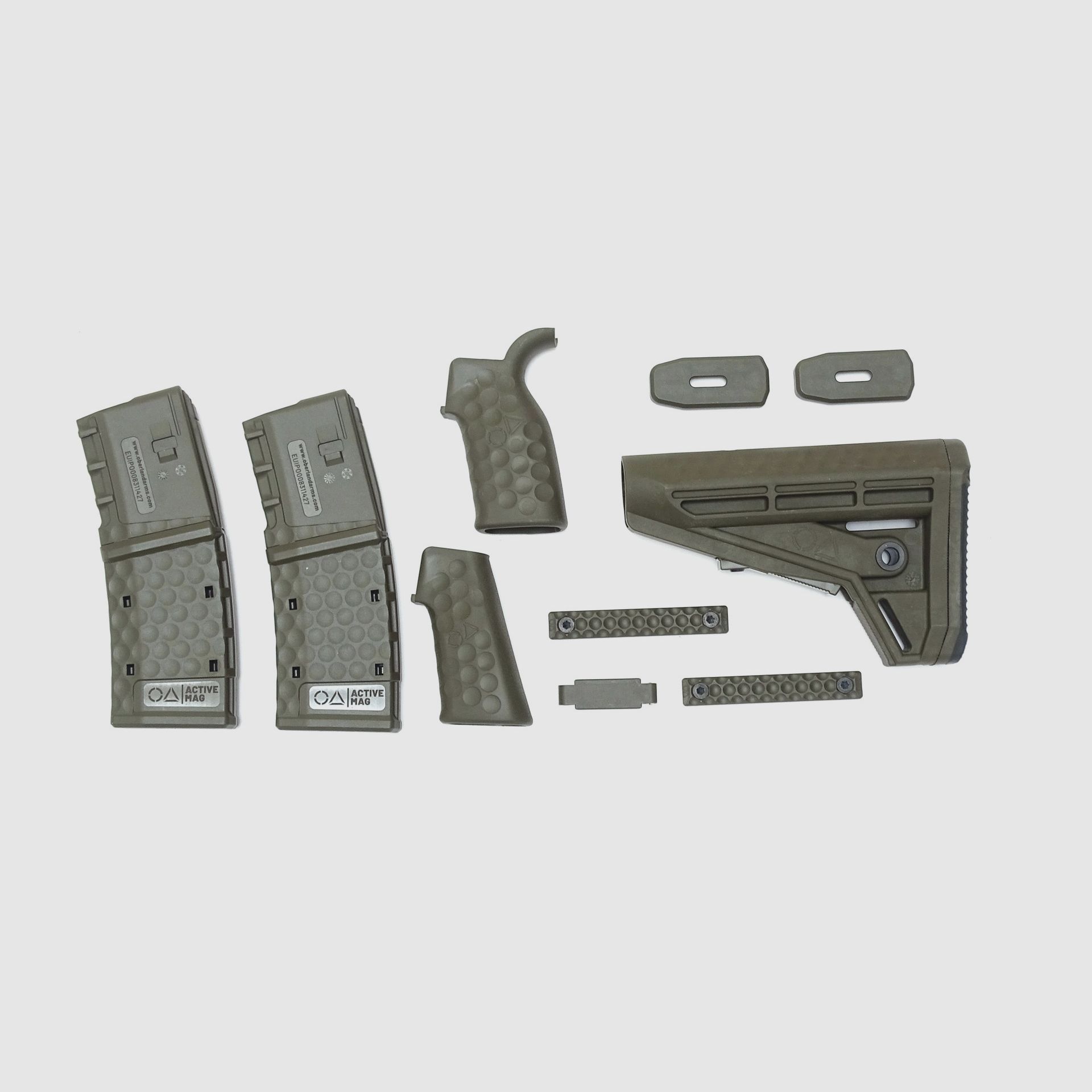 Bundle, OA M4 stock, Triggerguard, Grip L/M, M-LOK cover, OA-ActiveMag – 6 Farben, billede 5 af 12