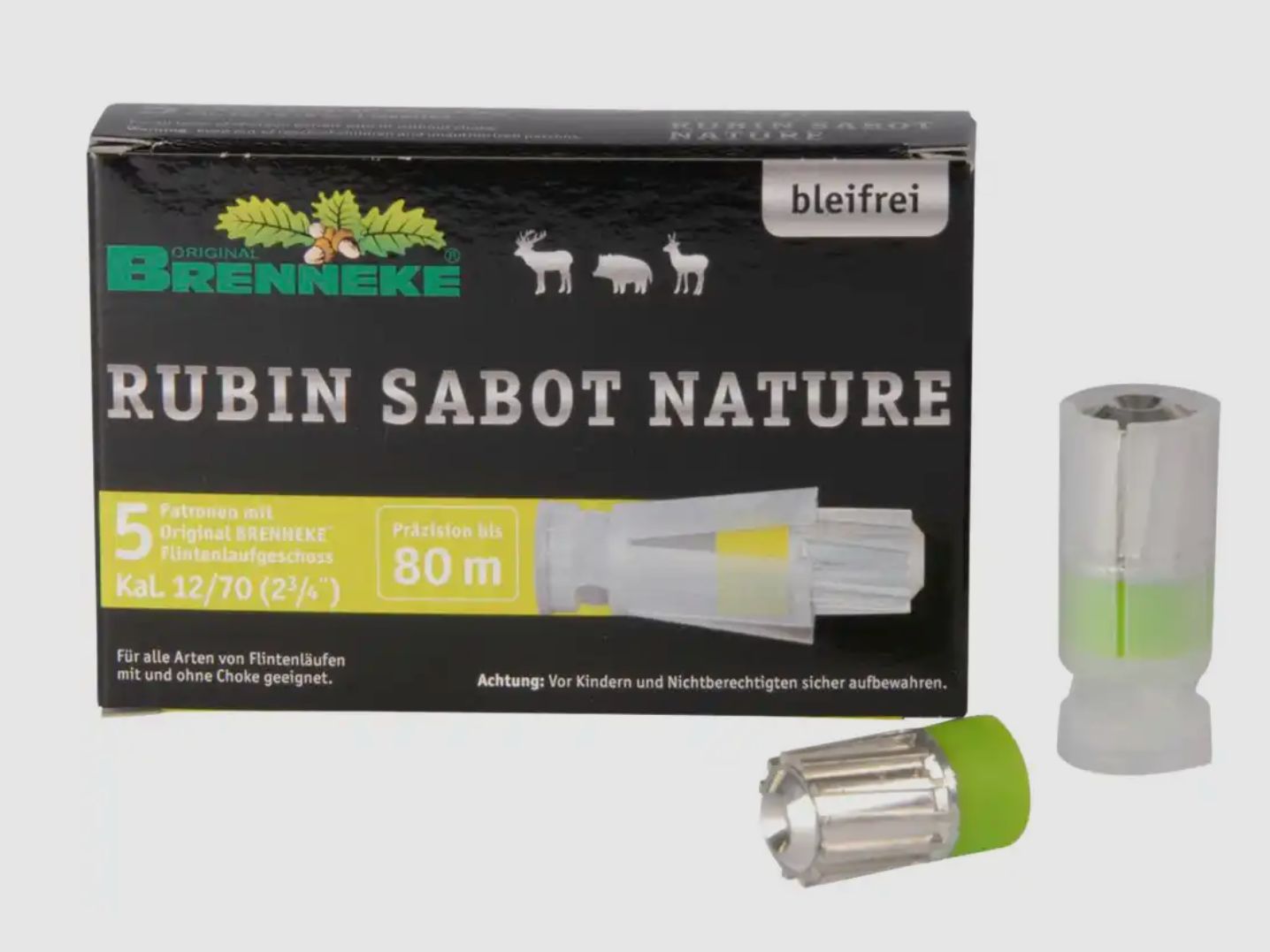 Brenneke 2004952 12/70 Rubinsabot nat. 12/70 19g 293grs 5 Stück
