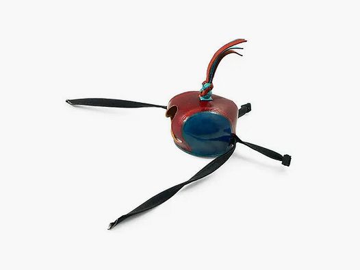 Puma Falkenhaube, blau/braun, genäht, Gr. 4,5