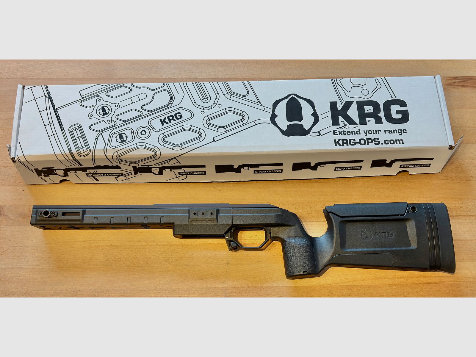 KRG Bravo Chassis für Tikka T3 / T3x / CTR, schwarz, super Zustand
