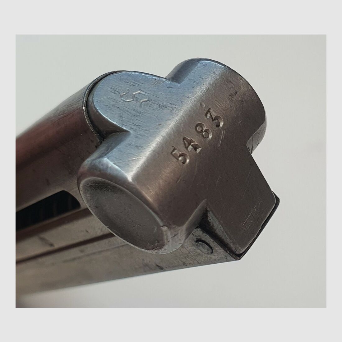 MAUSER-WERKE Oberndorf GmbH Cargador original para pistola Mauser P08 - 9mm Luger - 8 disparos - Fecha K - B/90, imagen 4 de 5