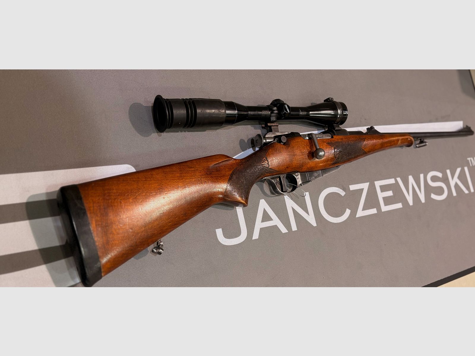 Rifle de cerrojo Pobuss cal. 7,62x53R con visor Docter ZF 6x42 M #784, imagen 5 de 6