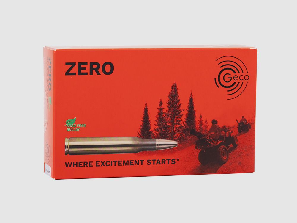 Geco 9,3x62 Zero 11,9g/184gr Büchsenpatronen Bleifrei