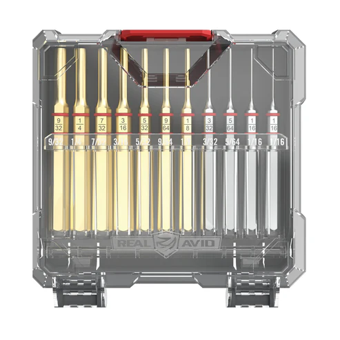 Set of 11 REAL AVID Pin Punches in STEEL AND BRASS, image 1 of 5
