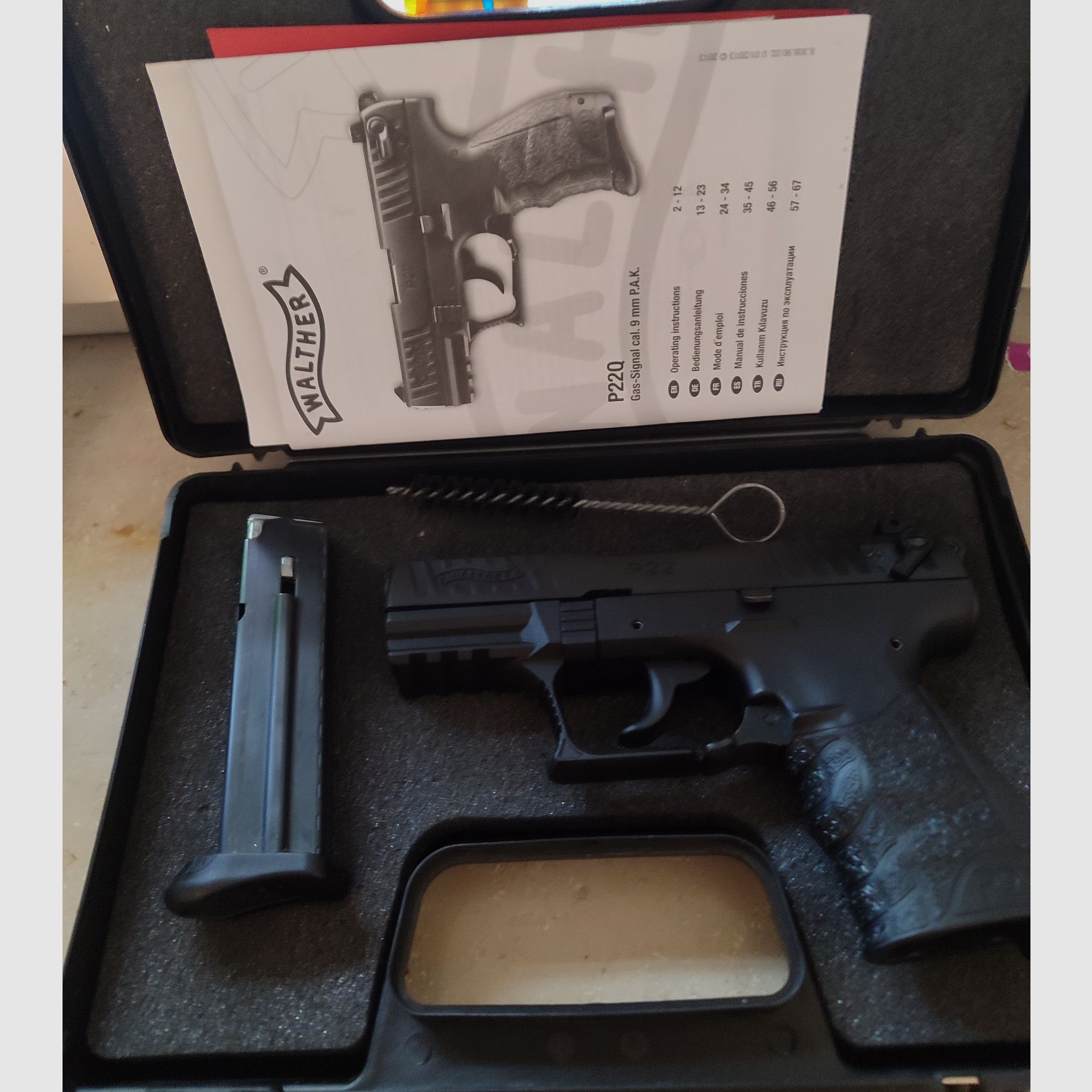Walther P22Q Schreckschuss Pistole 9mm P.A.K. schwarz