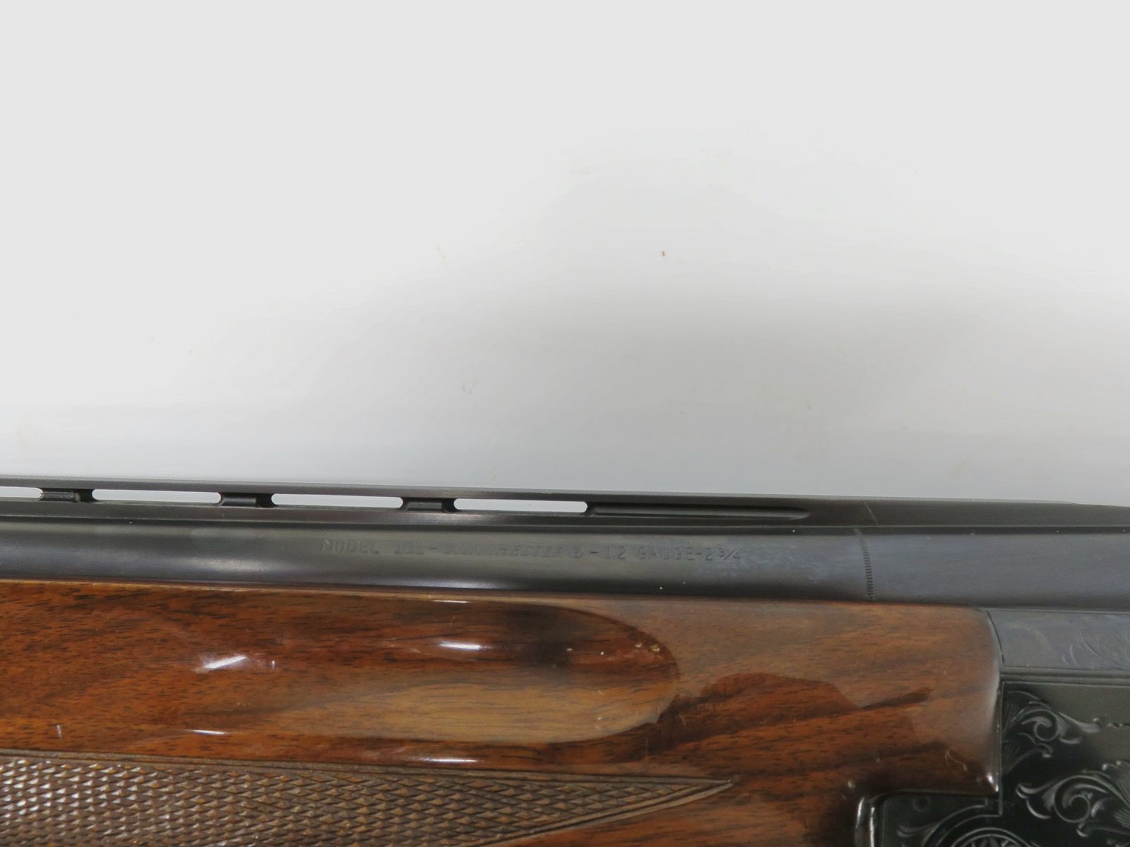 Schöne Bockdoppelflinte WINCHESTER 101 | Lauflänge 66 cm | Kal 12/70