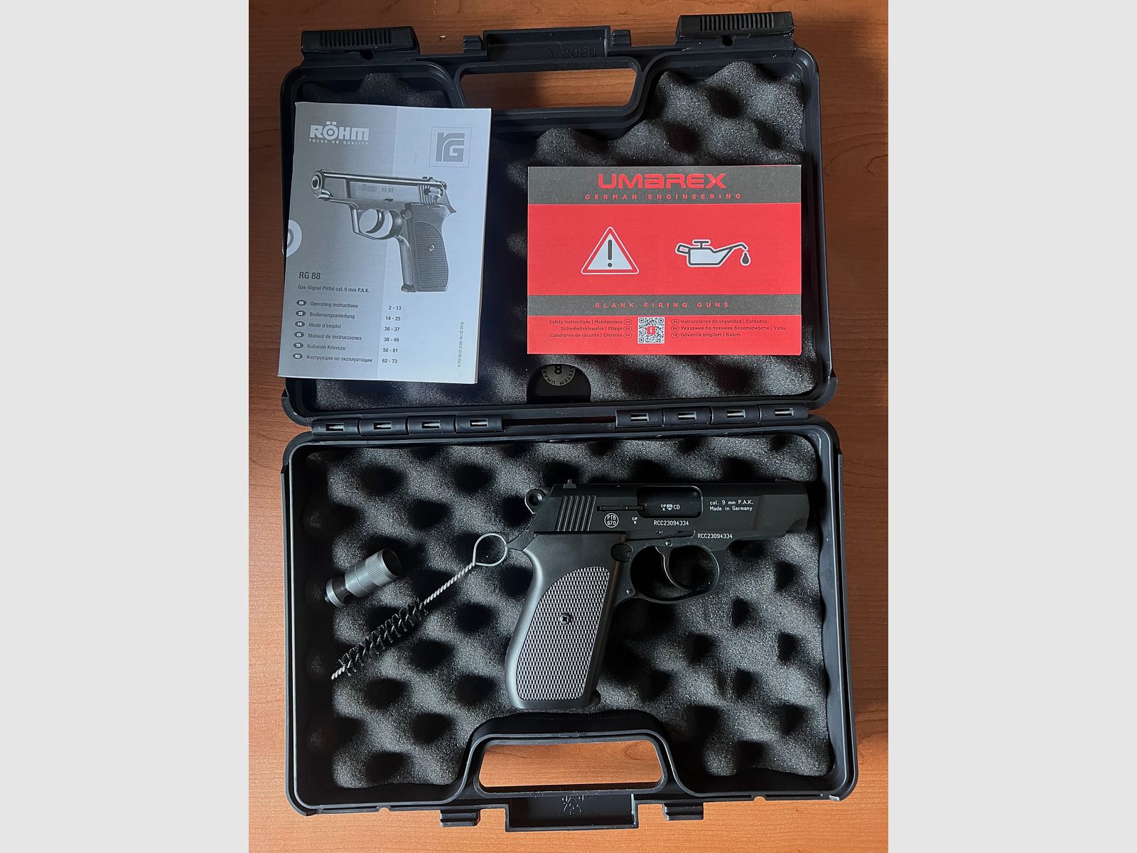 Röhm RG 88 Gas-Signal-Pistole 9mm P.A.K. – Neuwertig in OVP