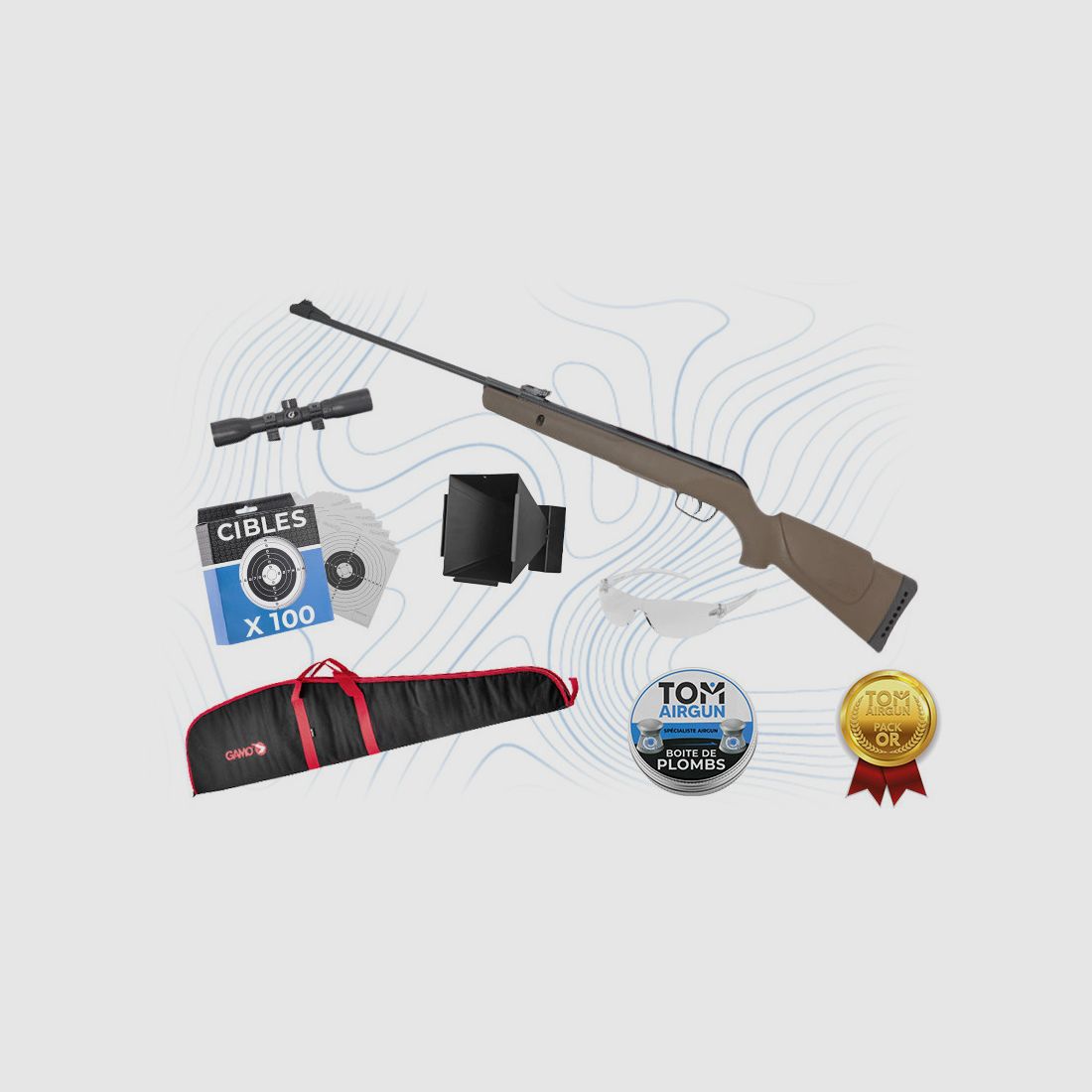 Pack Or Carabine Big Cat 1000E Barricade Gamo