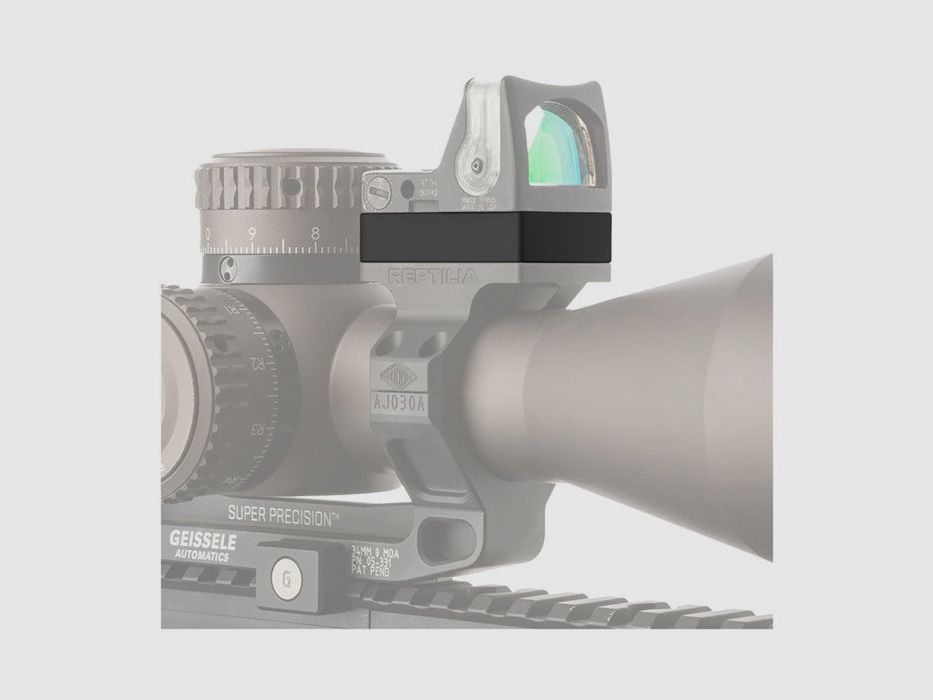 Reptilia Corp ROF-Riser 10 mm pour Trijicon RMR/SRO, noir