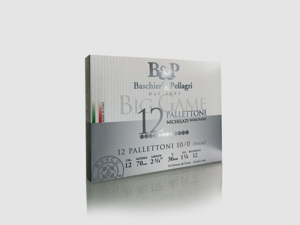 Hunting cartridges BASCHIERI & PELLAGRI (B&P) BIG G.PALLET. (9P) 12 11/0, image 14 of 14