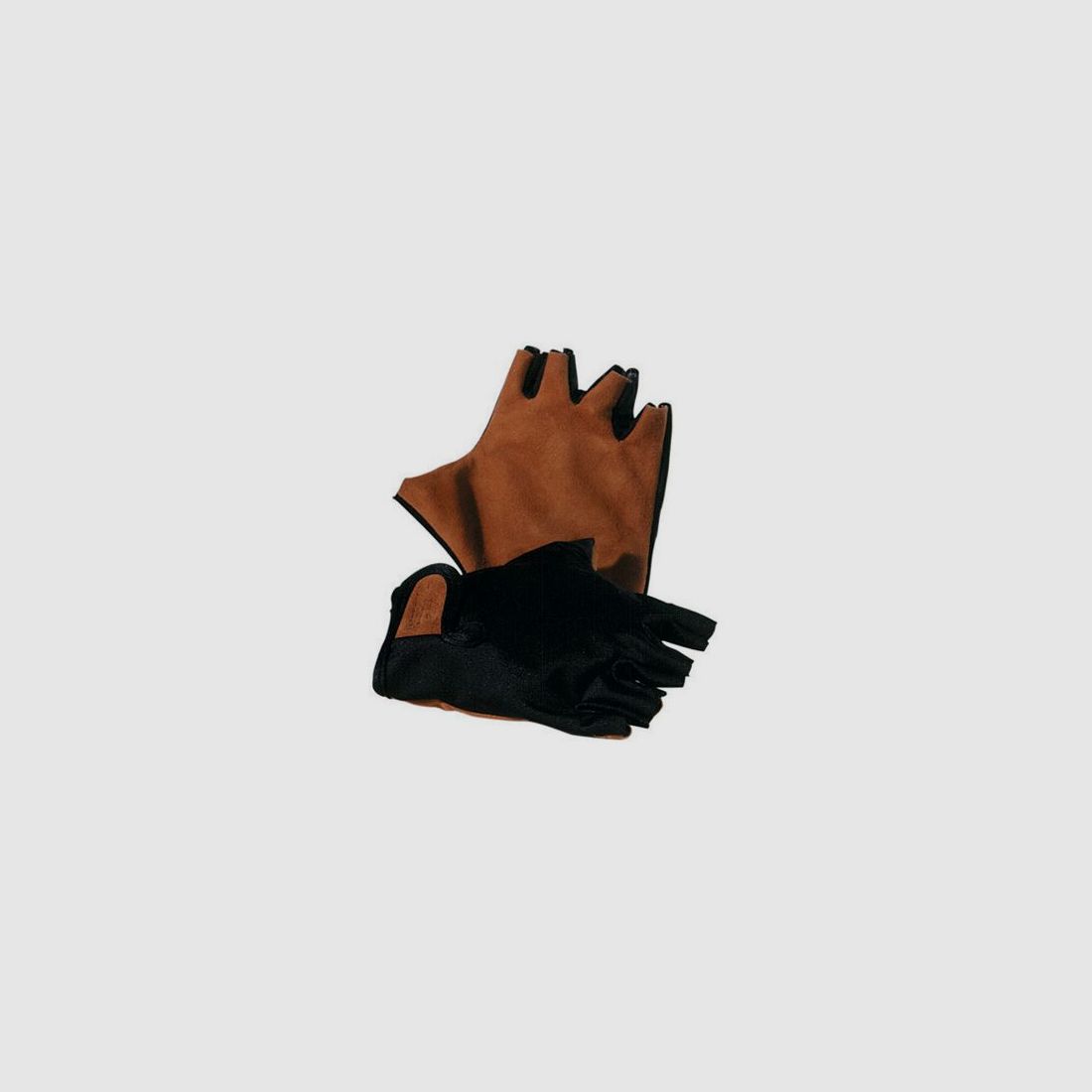 Bruine Vingerloze Leren Handschoenen Riserva Art. R1064, afbeelding 1 van 2
