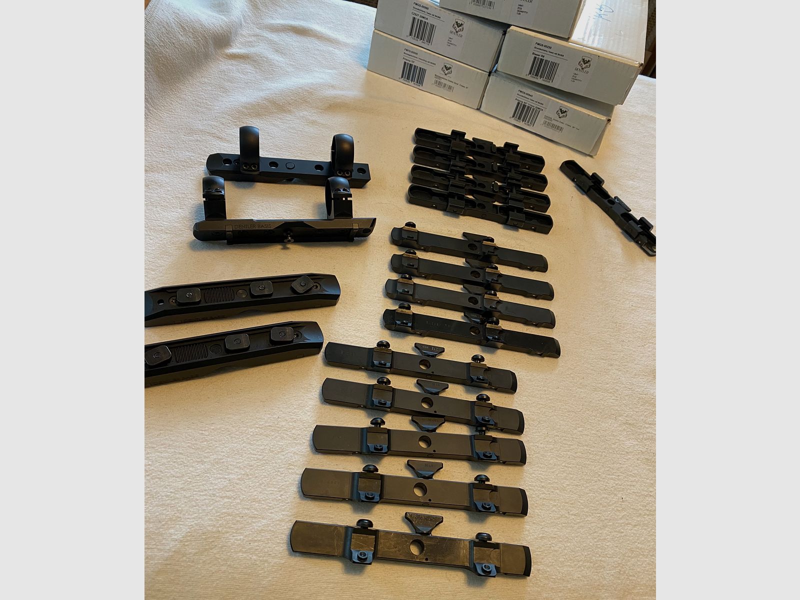 Rail de montaje Dentler, Blaser, Zeiss, Blaser R 8, Klemm, Prisma, montaje, etc.