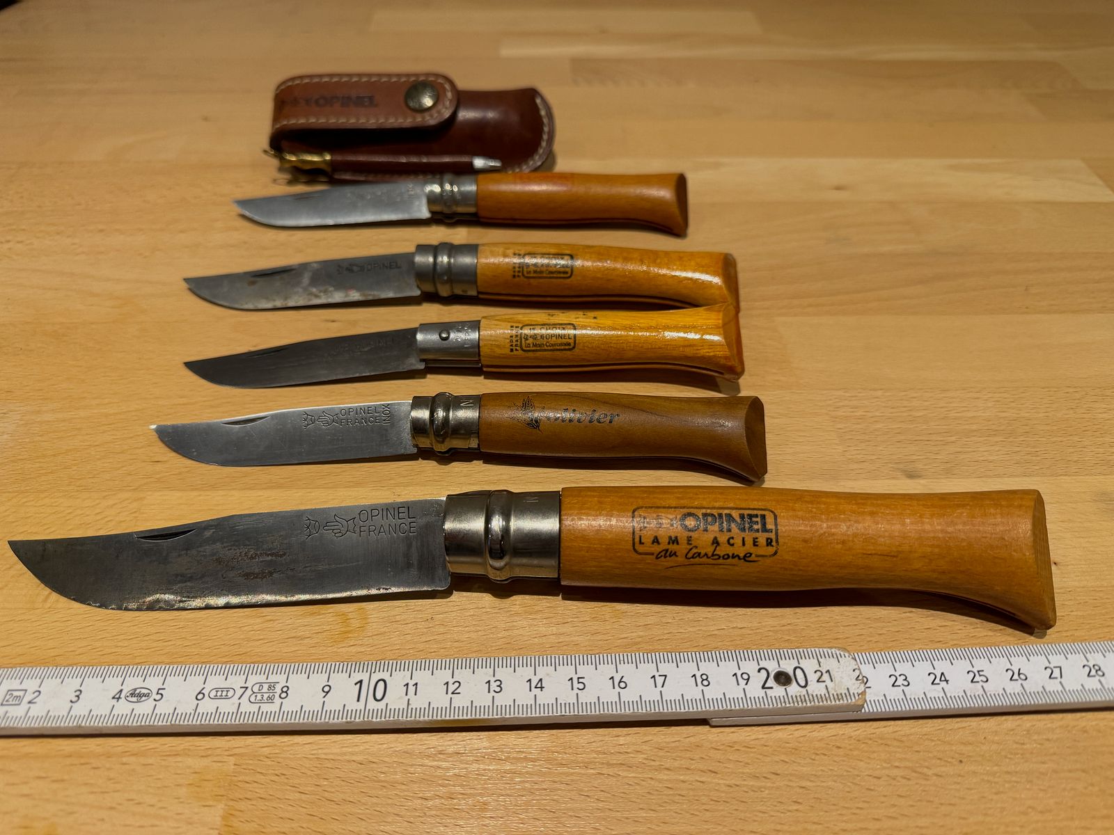 Only 3 used Opinel pocket knives left