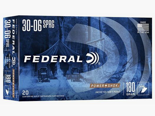 Federal Power Shok SP 11,7g/180grs à20 .30-06 Spring.