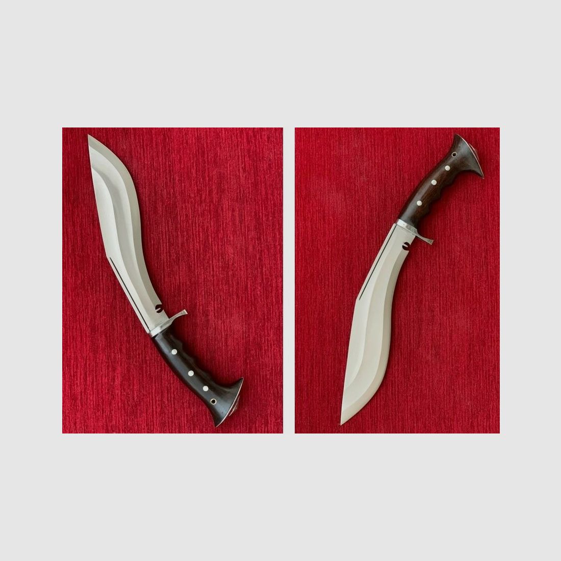 Gurkha – Couteau Khukuri avec poignée en bois de rose