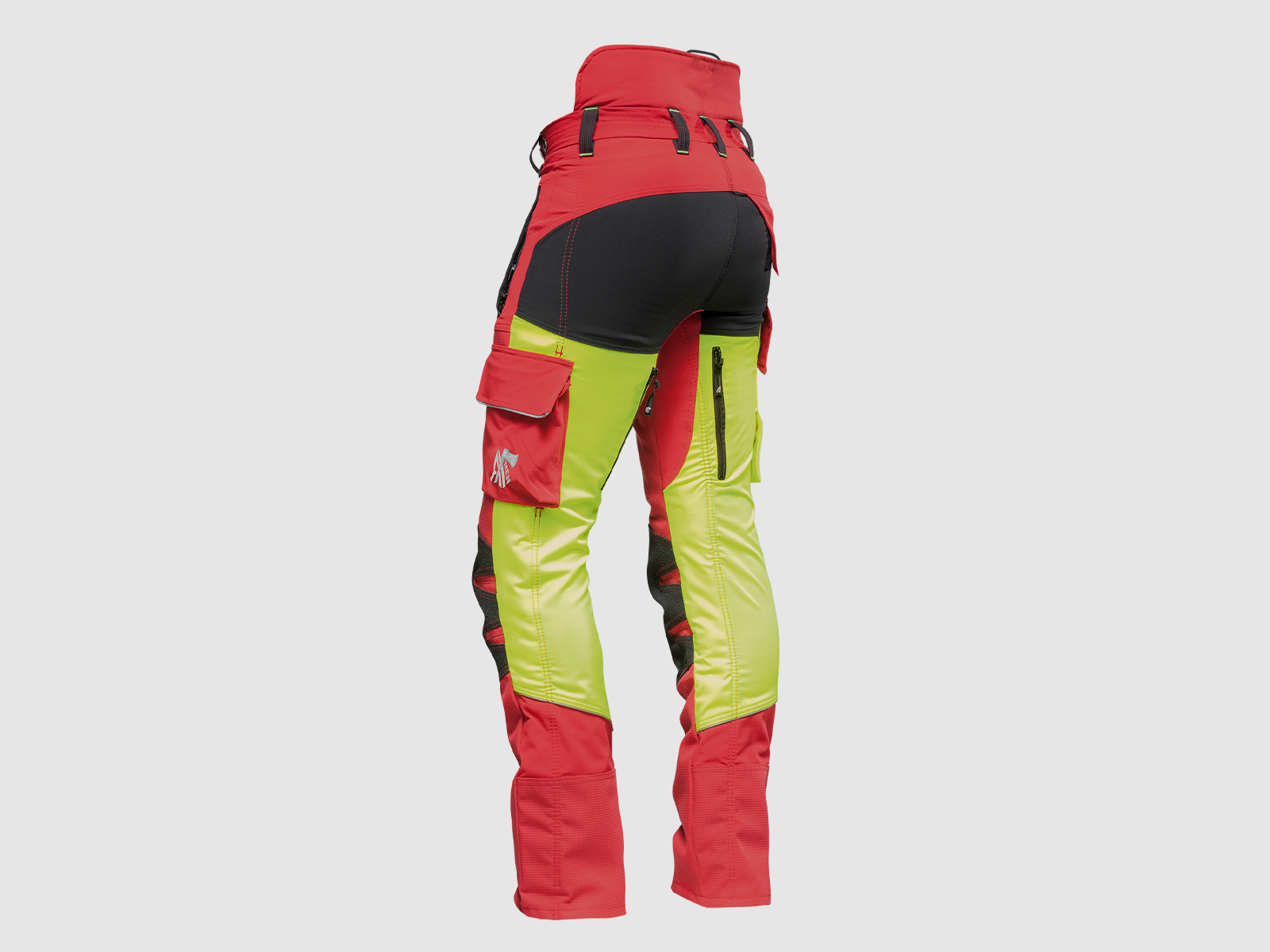 AX-MEN Spodnie Ochronne Ripstop EVO, czerwone, zdjęcie 2 z 6