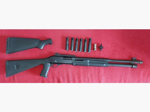 Akkar Karatay TK-355 - pump-action shotgun with fore-end and accessories