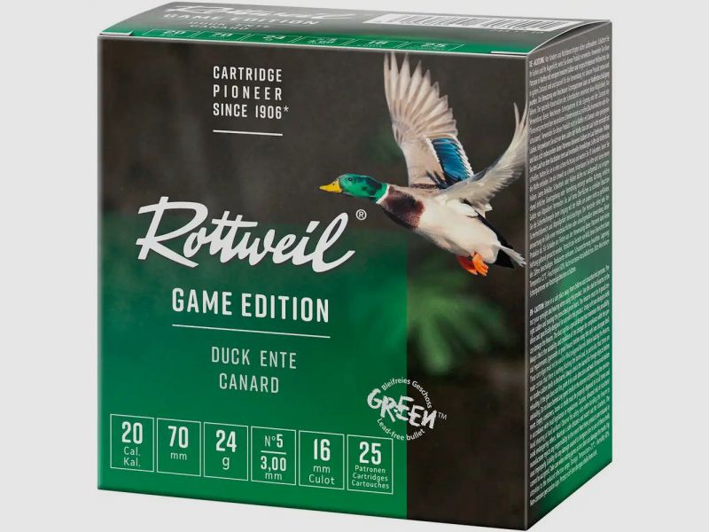 ROTTWEIL STEEL GAME - 20/70 - 24G - 3,0MM - 25 PIEZAS