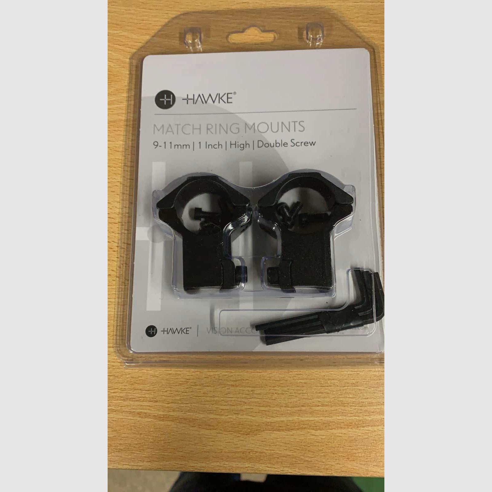 Hawke Match Montageringe 9–11 mm | 1 Zoll hoch, 2 Stk., Bild 2 von 2