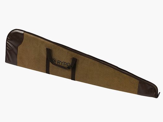 Rifle case with leather trim